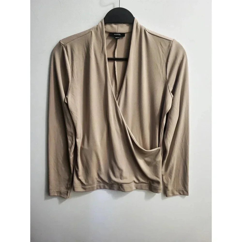 Alfani‎ Tan Wrap Top NWT